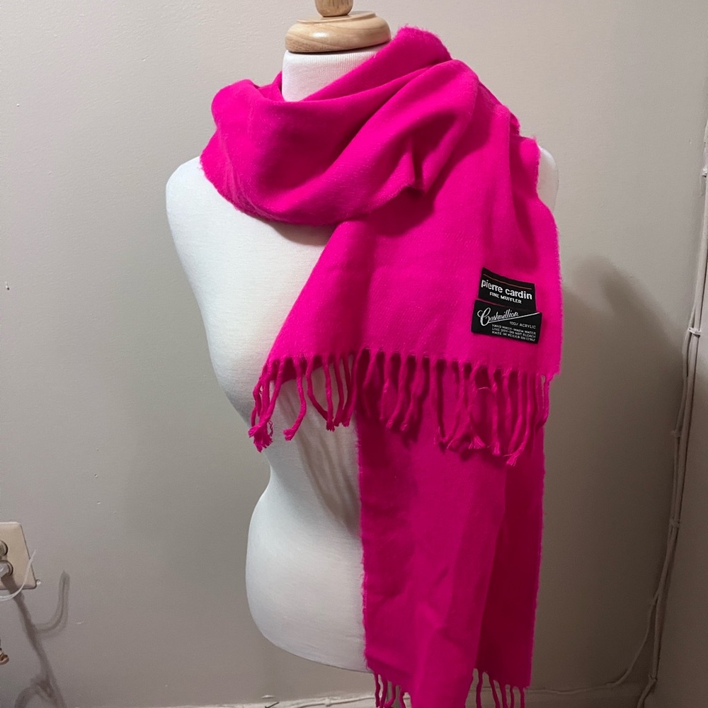 Pierre Cardin Hot Pink Scarf